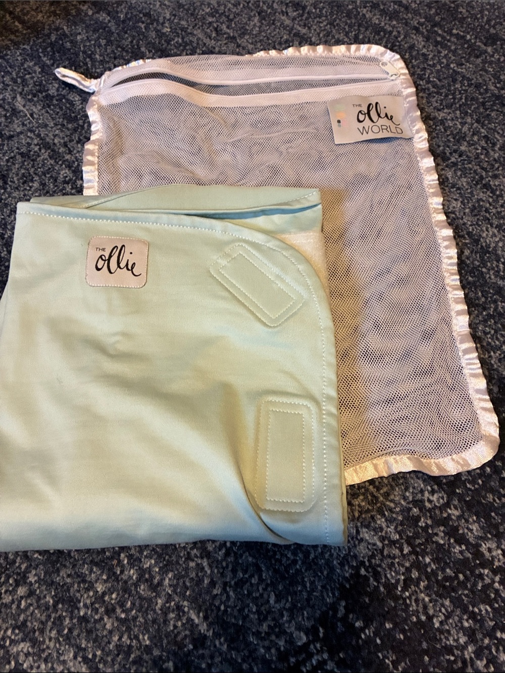 Ollie Baby Swaddle Mint Green Soft Stretch